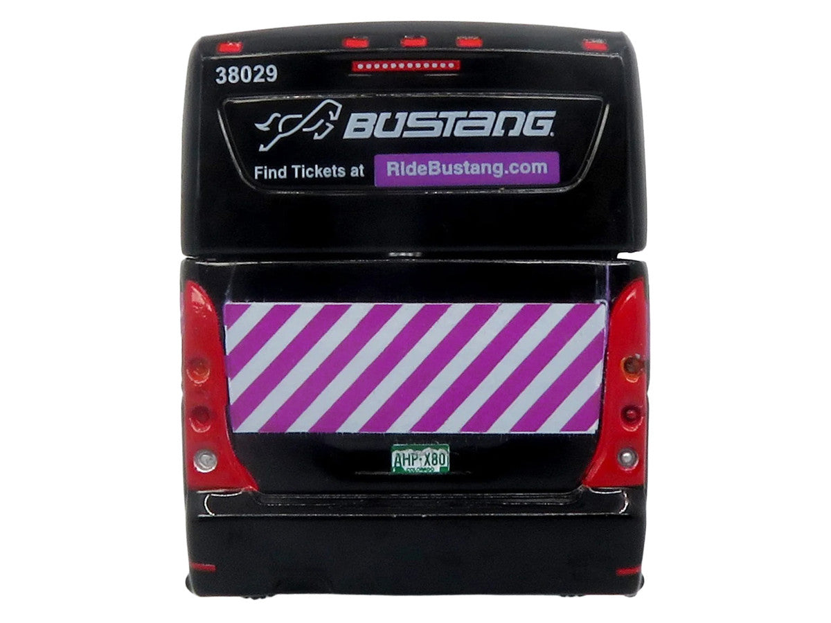 MCI D4520 Commuter Coach Bus "Bustang - Colorado Department of Transportation" Black "The Bus & Motorcoach Collection" Limited Edition to 504 pieces Worldwide 1/87 (HO) Scale Diecast Model by Iconic Replicas LuxuryLifeWay Online Store