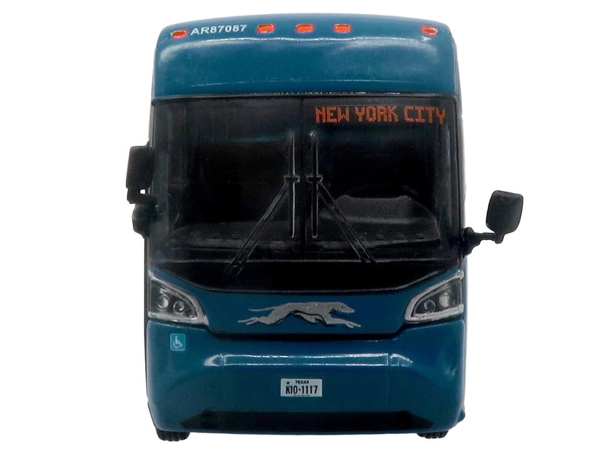 MCI D4520 Commuter Coach Bus "Greyhound Lines" Blue with Light Blue Stripes "The Bus & Motorcoach Collection" Limited Edition to 504 pieces Worldwide 1/87 (HO) Scale Diecast Model by Iconic Replicas LuxuryLifeWay Online Store