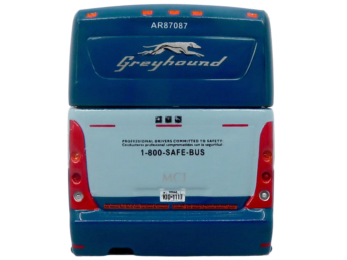 MCI D4520 Commuter Coach Bus "Greyhound Lines" Blue with Light Blue Stripes "The Bus & Motorcoach Collection" Limited Edition to 504 pieces Worldwide 1/87 (HO) Scale Diecast Model by Iconic Replicas LuxuryLifeWay Online Store