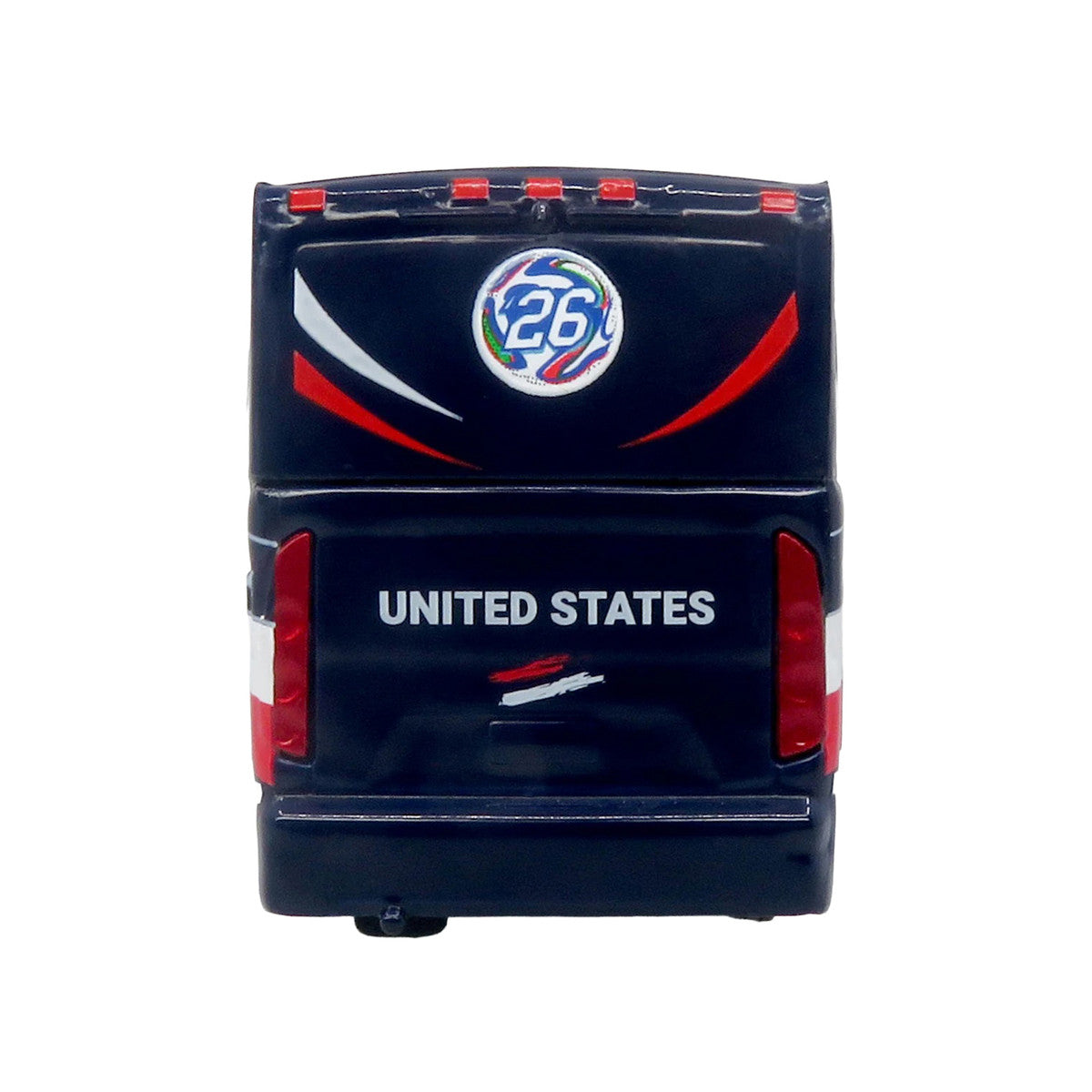 MCI J4500 Coach Bus "United States National Soccer Team" Dark Blue with Graphics "International Federation of the Global Game" Series Limited Edition to 504 pieces Worldwide 1/87 (HO) Diecast Model by Iconic Replicas LuxuryLifeWay Online Store