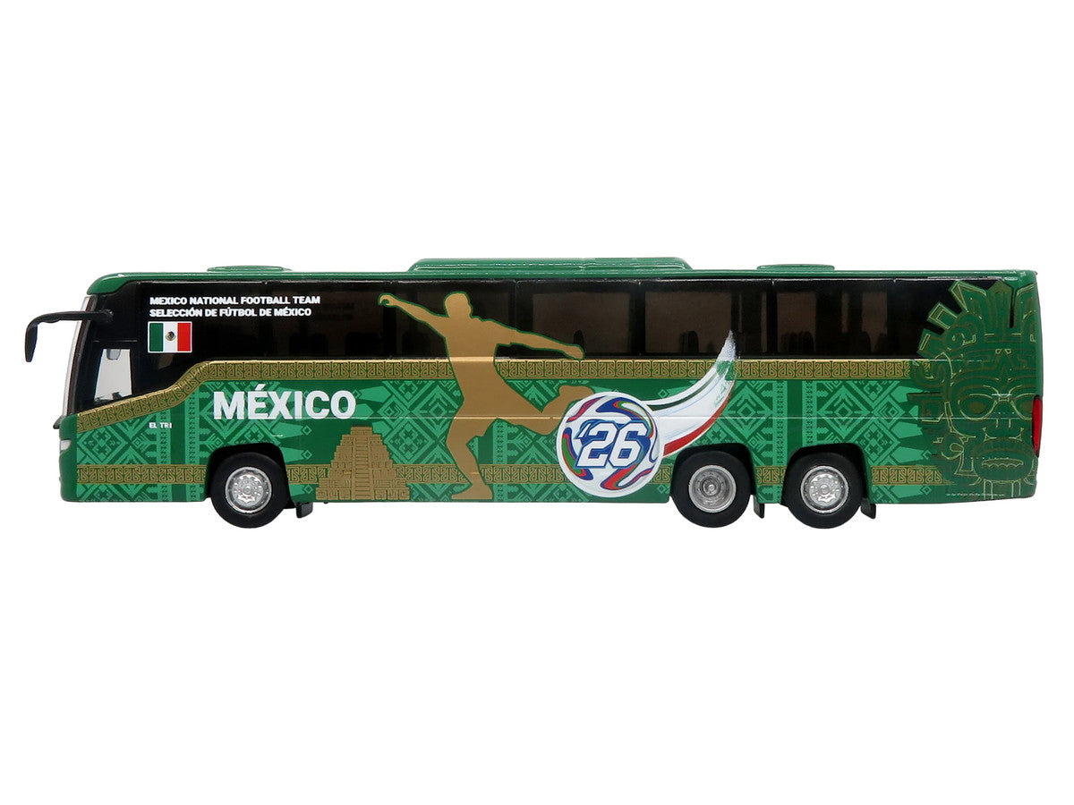 Scania Touring HD Coach Bus "Mexico National Football Team" Green with Graphics "International Federation of the Global Game" Series Limited Edition to 504 pieces Worldwide 1/87 (HO) Diecast Model by Iconic Replicas LuxuryLifeWay Online Store