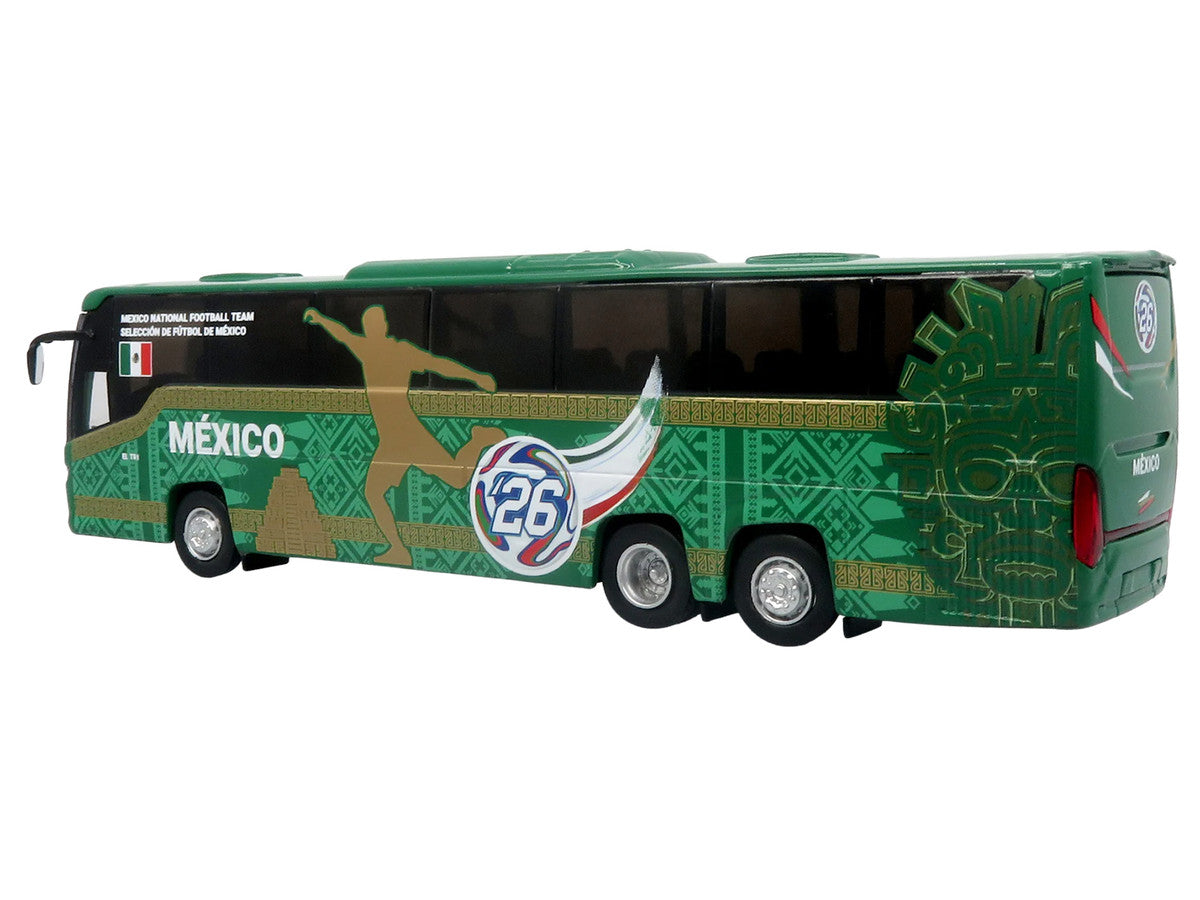 Scania Touring HD Coach Bus "Mexico National Football Team" Green with Graphics "International Federation of the Global Game" Series Limited Edition to 504 pieces Worldwide 1/87 (HO) Diecast Model by Iconic Replicas LuxuryLifeWay Online Store