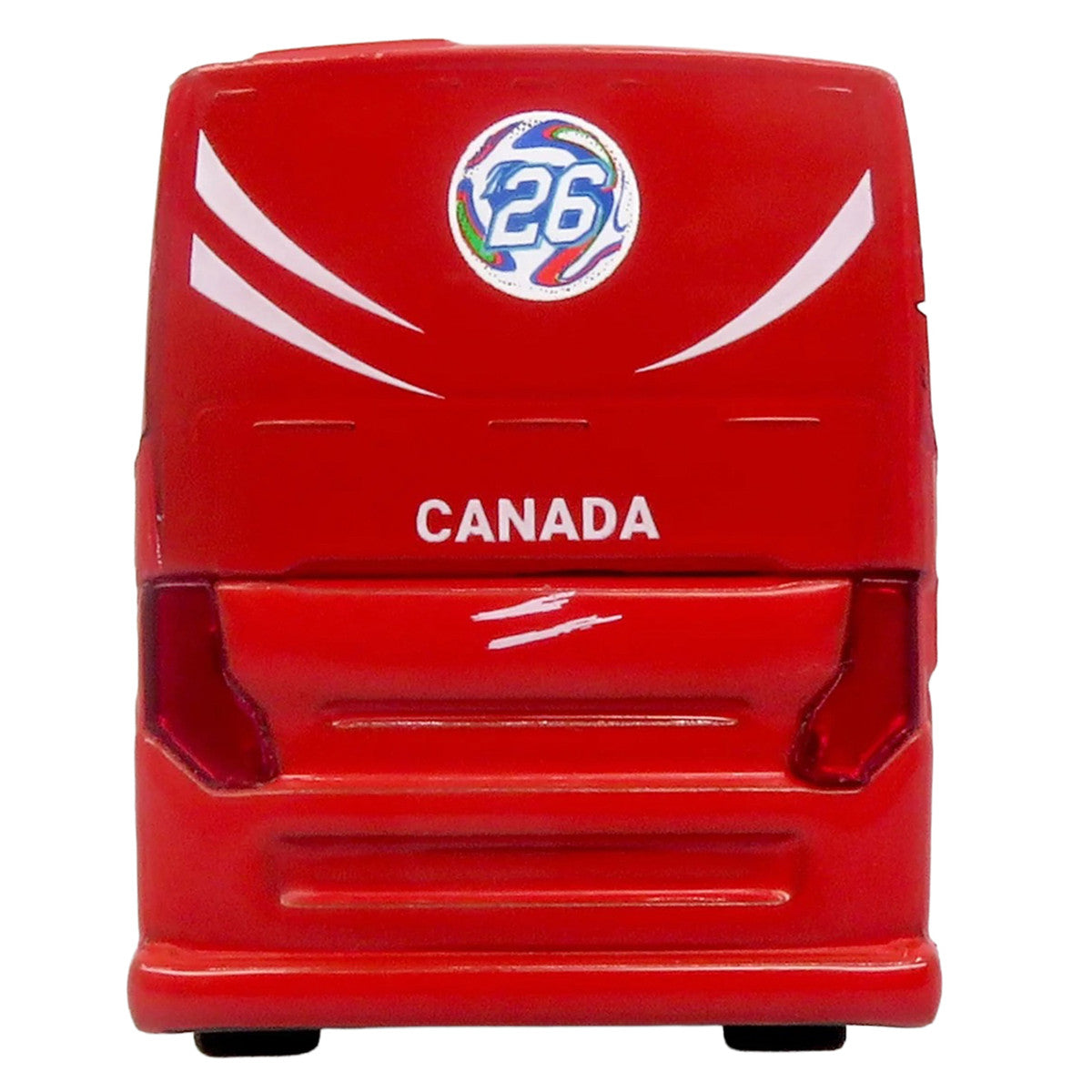 Prevost H3-45 Coach Bus "Canada National Soccer Team" Red with Graphics "International Federation of the Global Game" Series Limited Edition to 504 pieces Worldwide 1/87 (HO) Diecast Model by Iconic Replicas LuxuryLifeWay Online Store