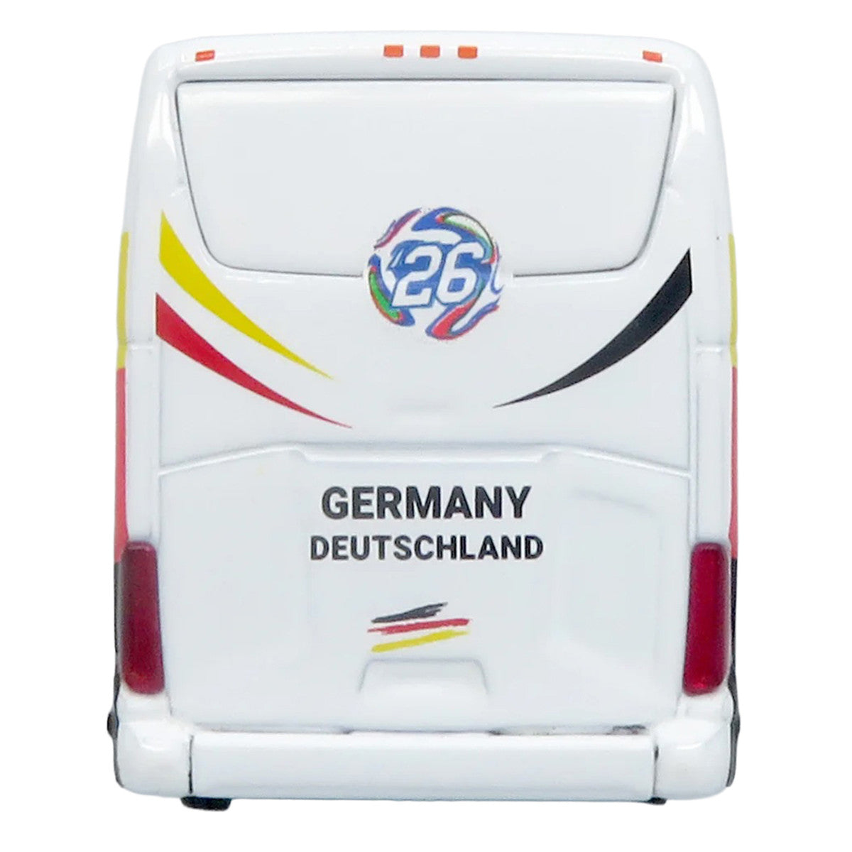 Daimler Tourrider Coach Bus "Germany National Football Team" White with Graphics "International Federation of the Global Game" Series Limited Edition to 504 pieces Worldwide 1/87 (HO) Diecast Model by Iconic Replicas LuxuryLifeWay Online Store