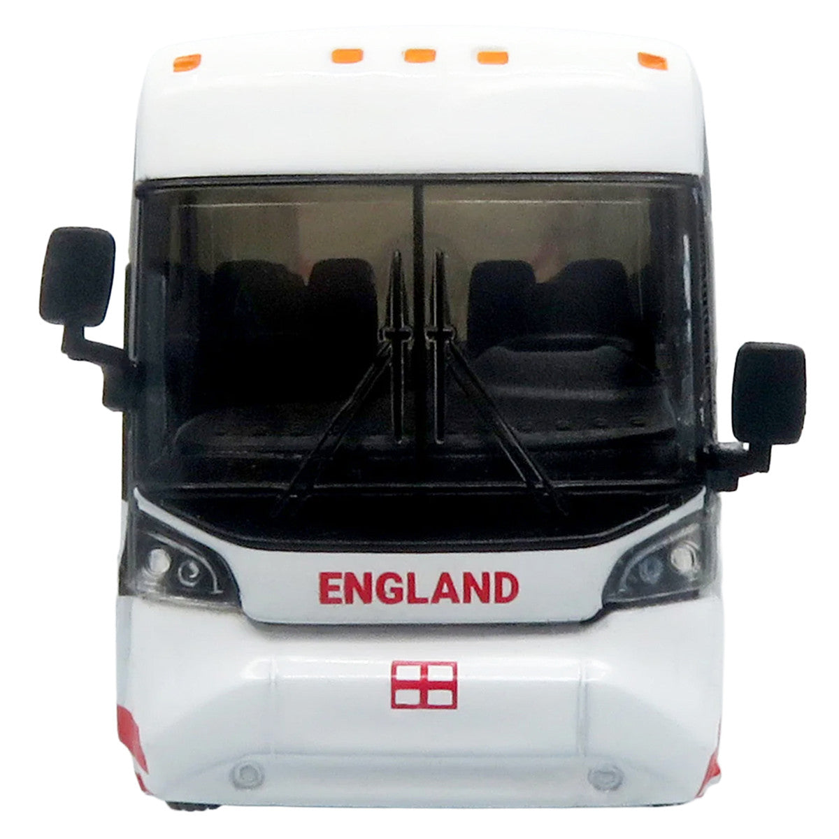 MCI D4520 Coach Bus "England National Football Team" White with Graphics "International Federation of the Global Game" Series Limited Edition to 504 pieces Worldwide 1/87 (HO) Diecast Model by Iconic Replicas LuxuryLifeWay Online Store