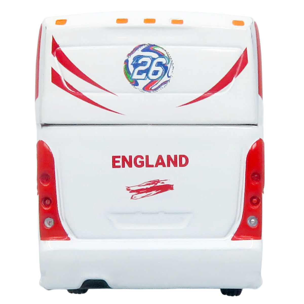 MCI D4520 Coach Bus "England National Football Team" White with Graphics "International Federation of the Global Game" Series Limited Edition to 504 pieces Worldwide 1/87 (HO) Diecast Model by Iconic Replicas LuxuryLifeWay Online Store
