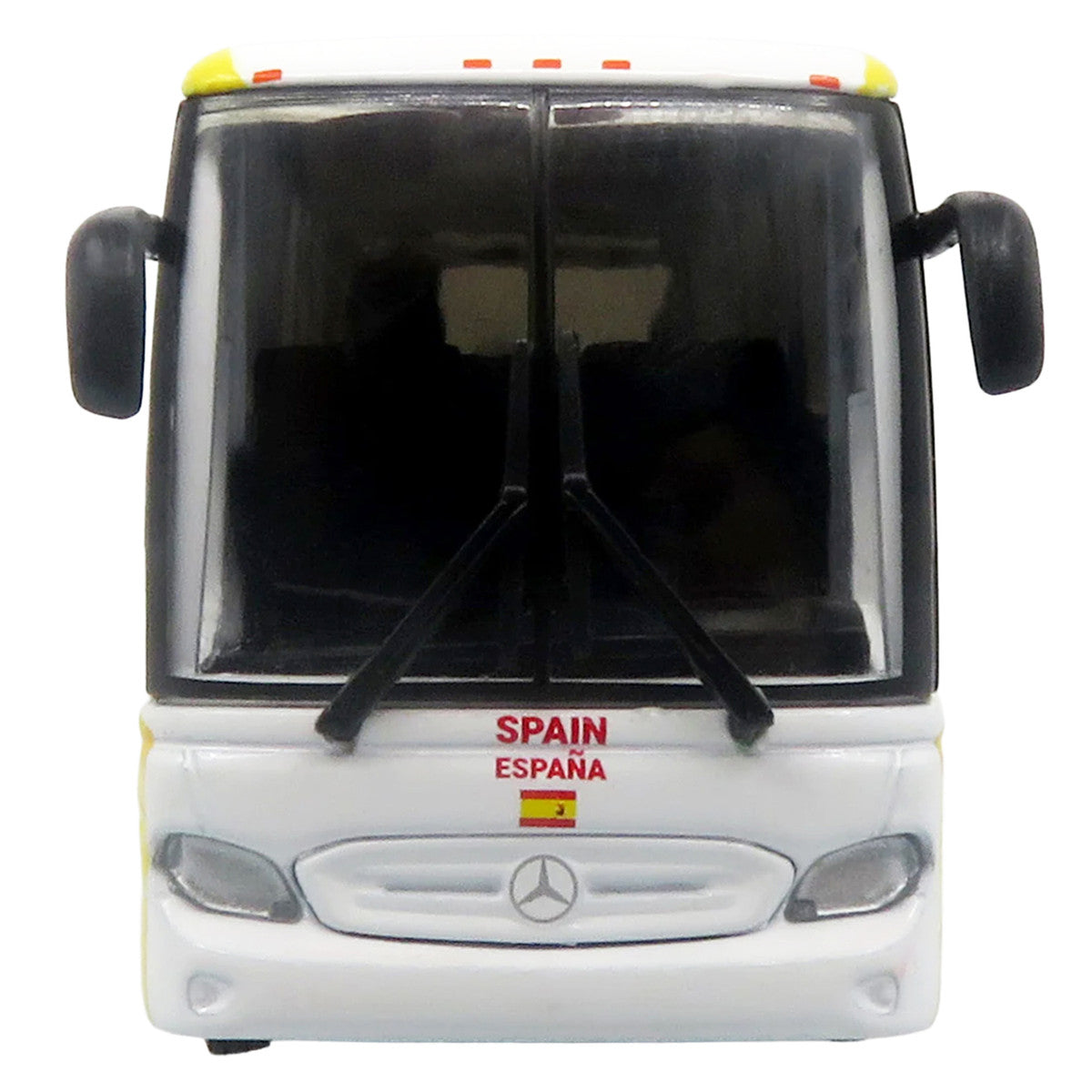 Daimler Tourrider Coach Bus "Spain National Football Team" Yellow with Graphics "International Federation of the Global Game" Series Limited Edition to 504 pieces Worldwide 1/87 (HO) Diecast Model by Iconic Replicas LuxuryLifeWay Online Store