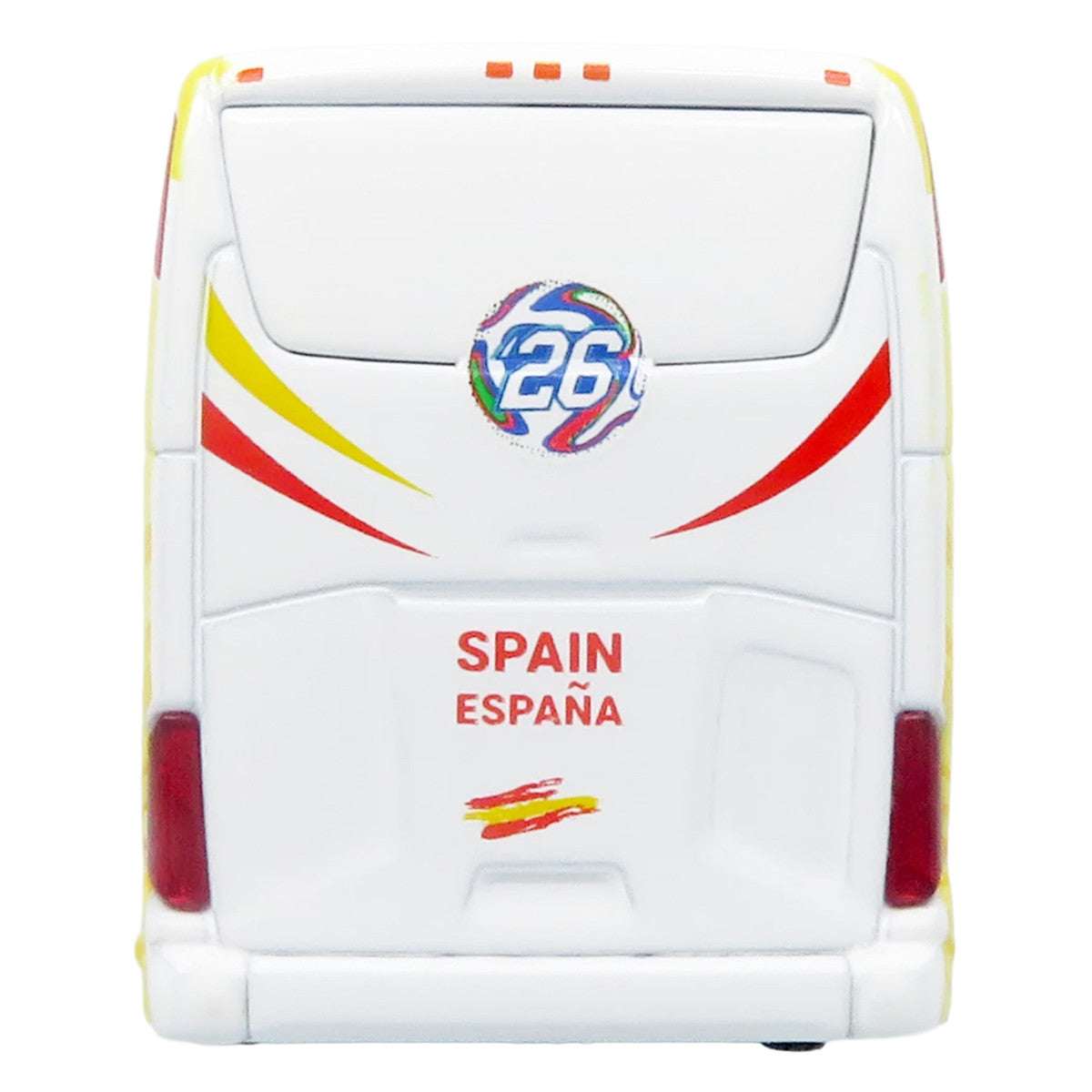 Daimler Tourrider Coach Bus "Spain National Football Team" Yellow with Graphics "International Federation of the Global Game" Series Limited Edition to 504 pieces Worldwide 1/87 (HO) Diecast Model by Iconic Replicas LuxuryLifeWay Online Store