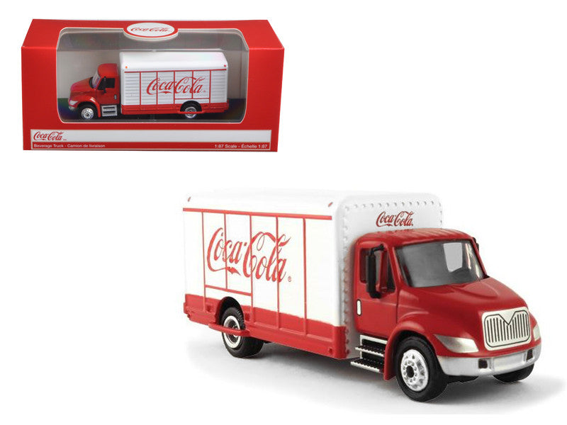 "Coca-Cola" Beverage Truck Red and White 1/87 Diecast Model by Motorcity Classics LuxuryLifeWay Online Store