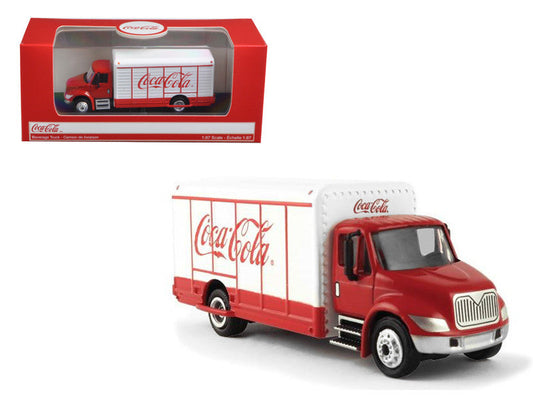 "Coca-Cola" Beverage Truck Red and White 1/87 Diecast Model by Motorcity Classics LuxuryLifeWay Online Store