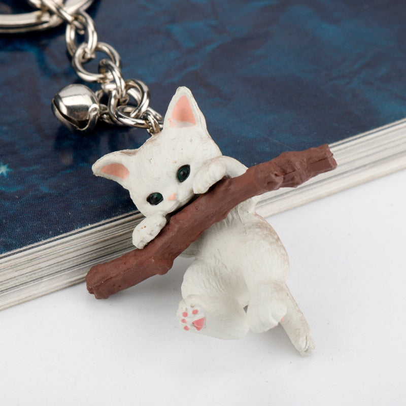 Keychain for holding tree branch cat doll LadyShow.Store
