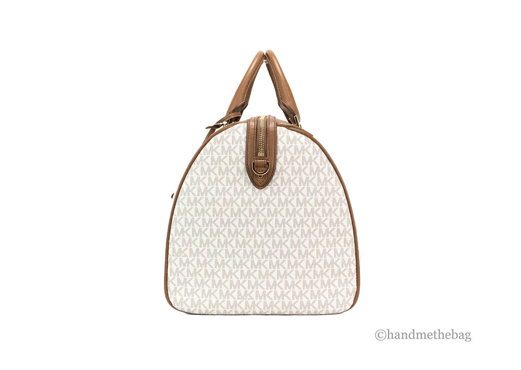Michael Kors Travel XL Vanilla Duffle Weekender Bag LadyShow.Store