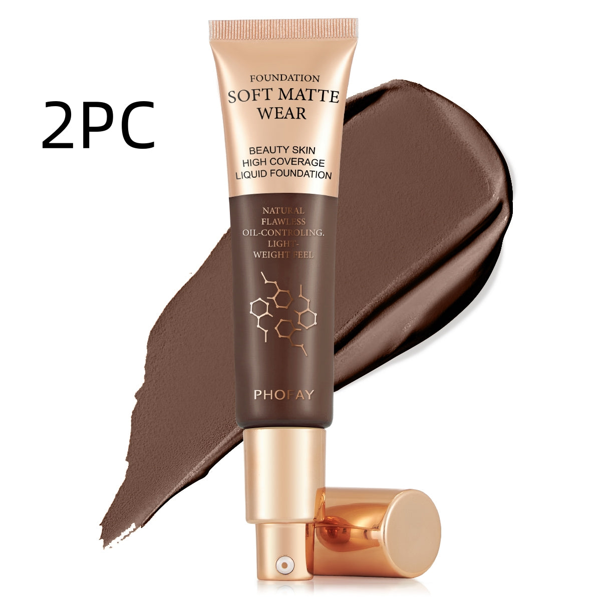 PHOFAY Full Coverage Foundation LadyShow.Store