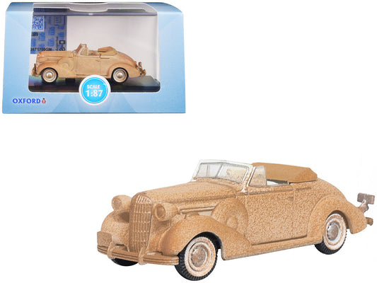 1936 Buick Special Convertible Coupe Beige (Rusted) "Junkyard Project" 1/87 (HO) Scale Diecast Model Car by Oxford Diecast LuxuryLifeWay Online Store