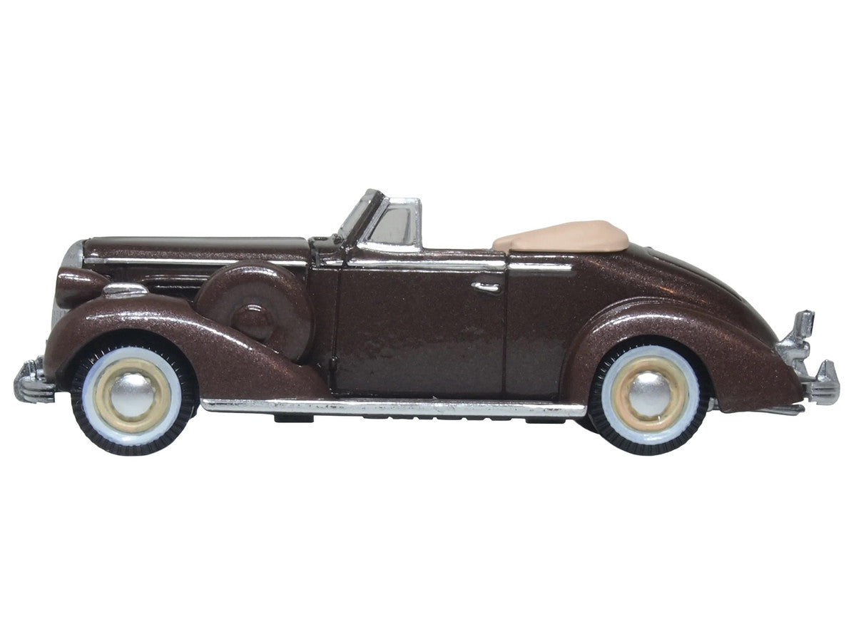 1936 Buick Special Convertible Bengal Brown Metallic 1/87 (HO) Scale Diecast Model Car by Oxford Diecast LuxuryLifeWay Online Store
