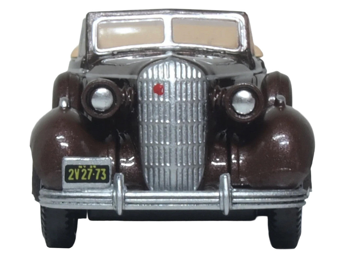 1936 Buick Special Convertible Bengal Brown Metallic 1/87 (HO) Scale Diecast Model Car by Oxford Diecast LuxuryLifeWay Online Store