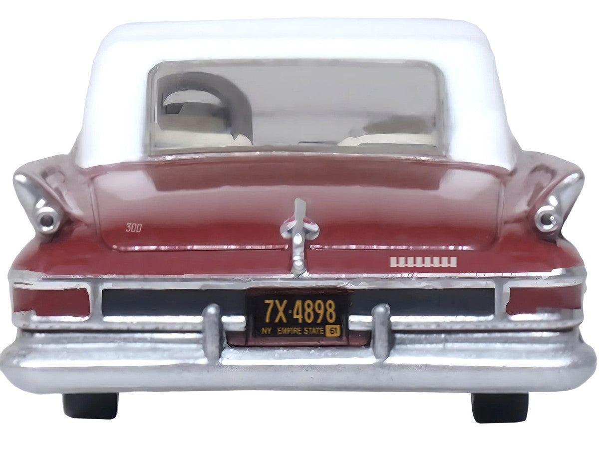 1961 Chrysler 300 Convertible (Closed Top) Cinnamon Brown Metallic with White Top 1/87 (HO) Scale Diecast Model Car by Oxford Diecast LuxuryLifeWay Online Store