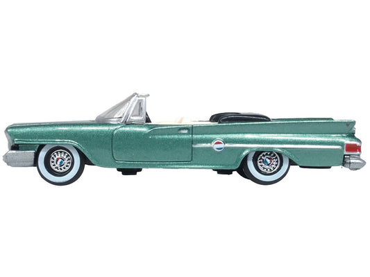 1961 Chrysler 300 Convertible Pinewood Green Metallic 1/87 (HO) Scale Diecast Model Car by Oxford Diecast LuxuryLifeWay Online Store