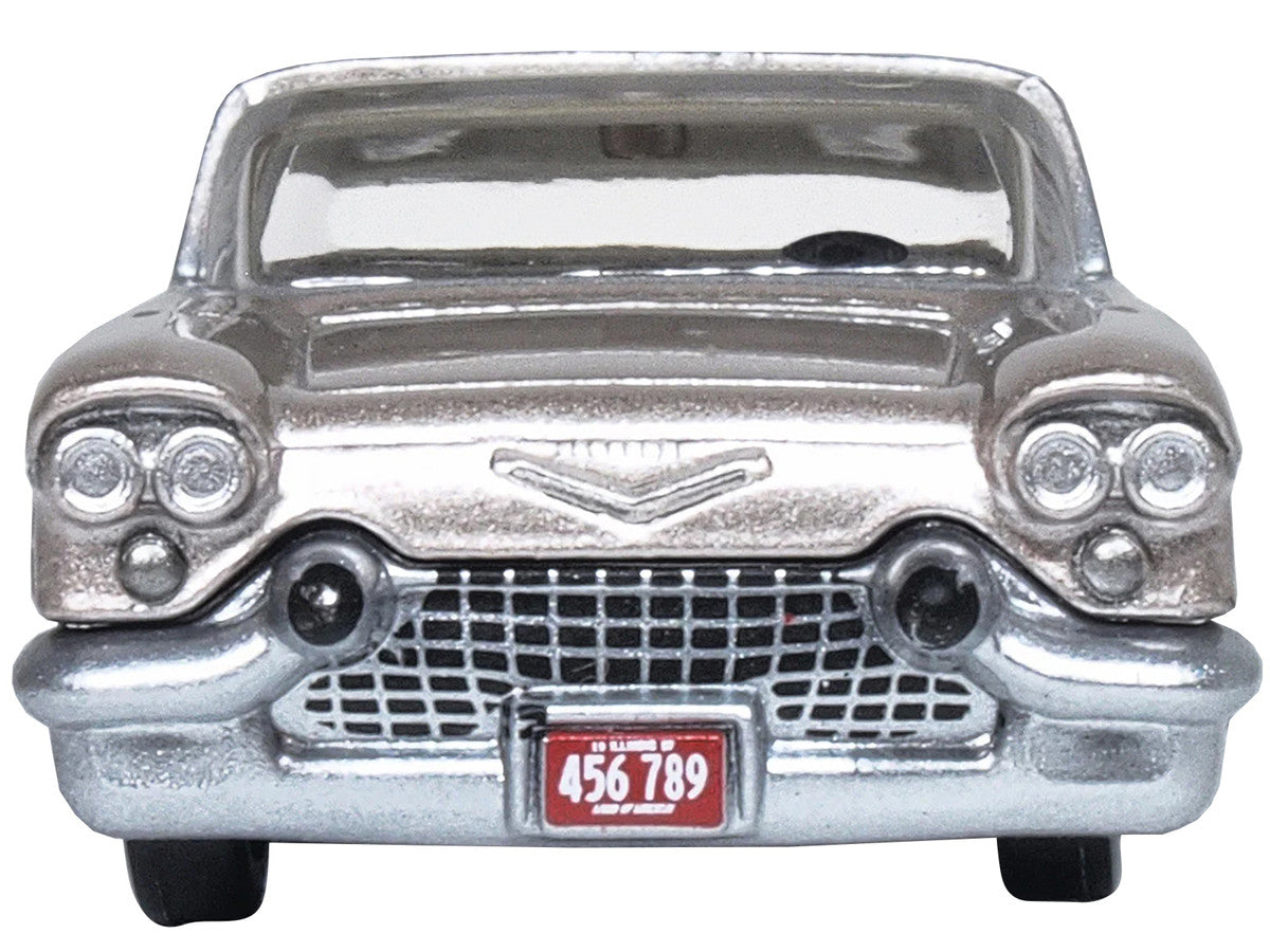 1957 Cadillac Eldorado Brougham Sandalwood Beige Metallic with Silver Top 1/87 (HO) Scale Diecast Model Car by Oxford Diecast LuxuryLifeWay Online Store