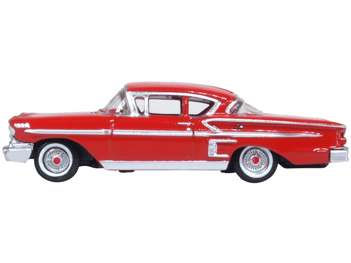 1958 Chevrolet Impala Sports Coupe Rio Red 1/87 (HO) Scale Diecast Model Car by Oxford Diecast LuxuryLifeWay Online Store