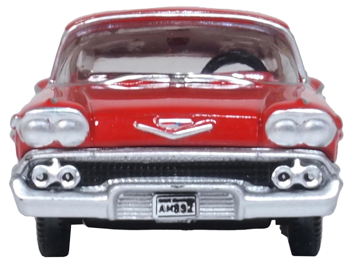 1958 Chevrolet Impala Sports Coupe Rio Red 1/87 (HO) Scale Diecast Model Car by Oxford Diecast LuxuryLifeWay Online Store