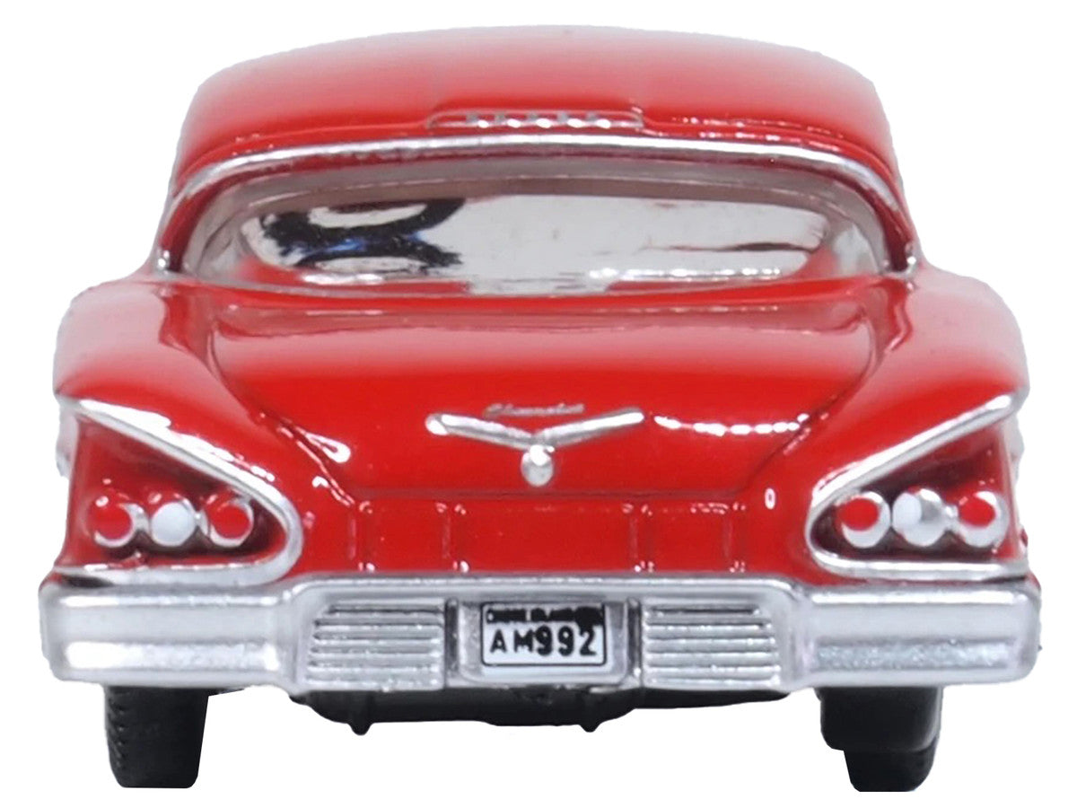 1958 Chevrolet Impala Sports Coupe Rio Red 1/87 (HO) Scale Diecast Model Car by Oxford Diecast LuxuryLifeWay Online Store