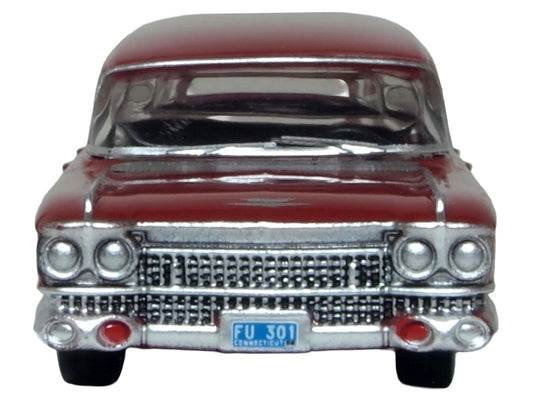 1959 Cadillac Miller-Meteor Futura Limousine Seminole Red 1/100 Scale Diecast Model Car by Oxford Diecast LuxuryLifeWay Online Store