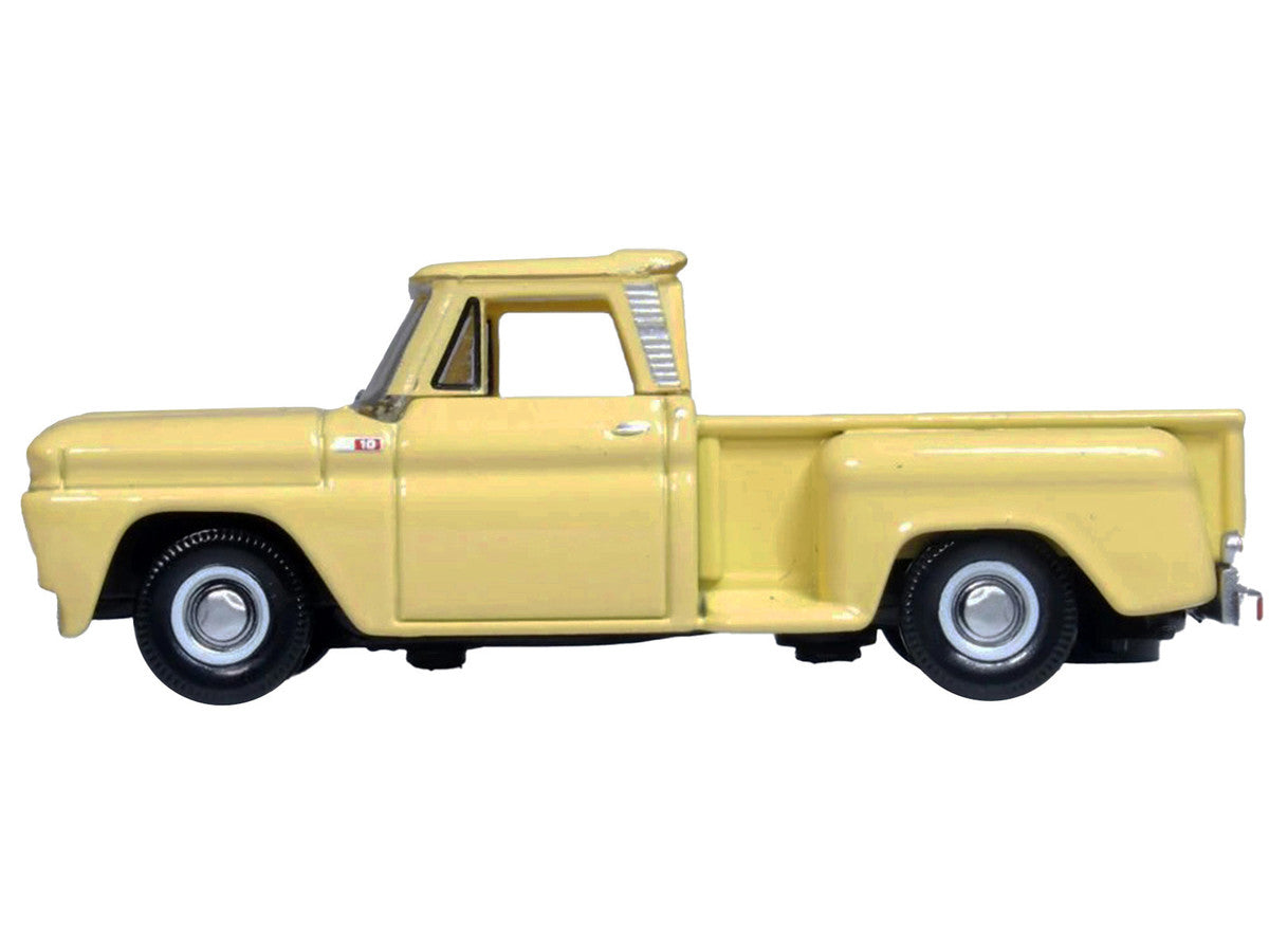 1965 Chevrolet C10 Stepside Pickup Truck Yellow 1/87 (HO) Scale Diecast Model Car by Oxford Diecast LuxuryLifeWay Online Store