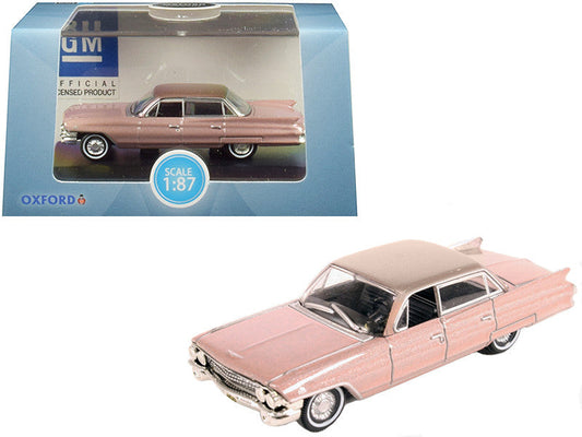 1961 Cadillac Sedan DeVille Metallic Pink 1/87 (HO) Scale Diecast Model Car by Oxford Diecast LuxuryLifeWay Online Store