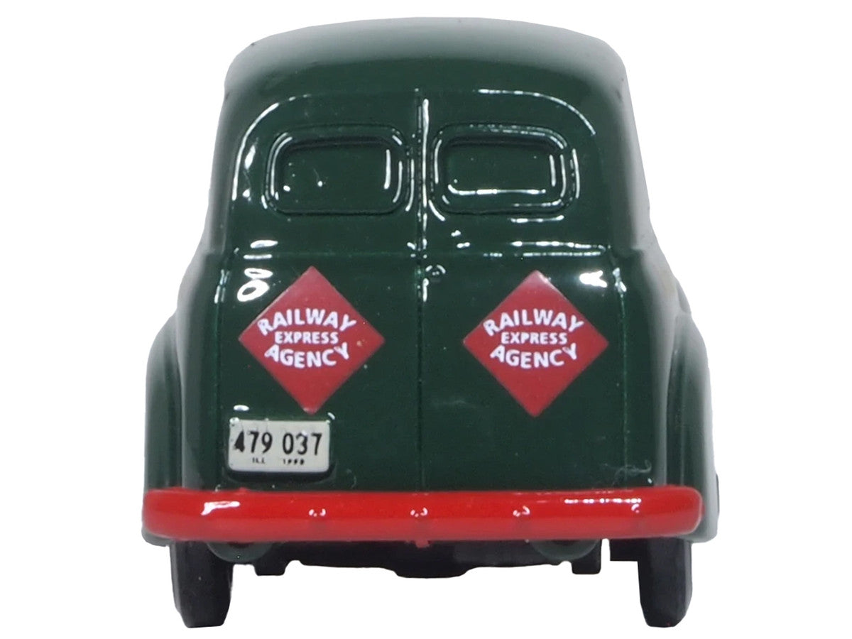 1950 Chevrolet Panel Van "Railway Express Agency" Dark Green 1/87 (HO) Scale Diecast Model Car by Oxford Diecast LuxuryLifeWay Online Store