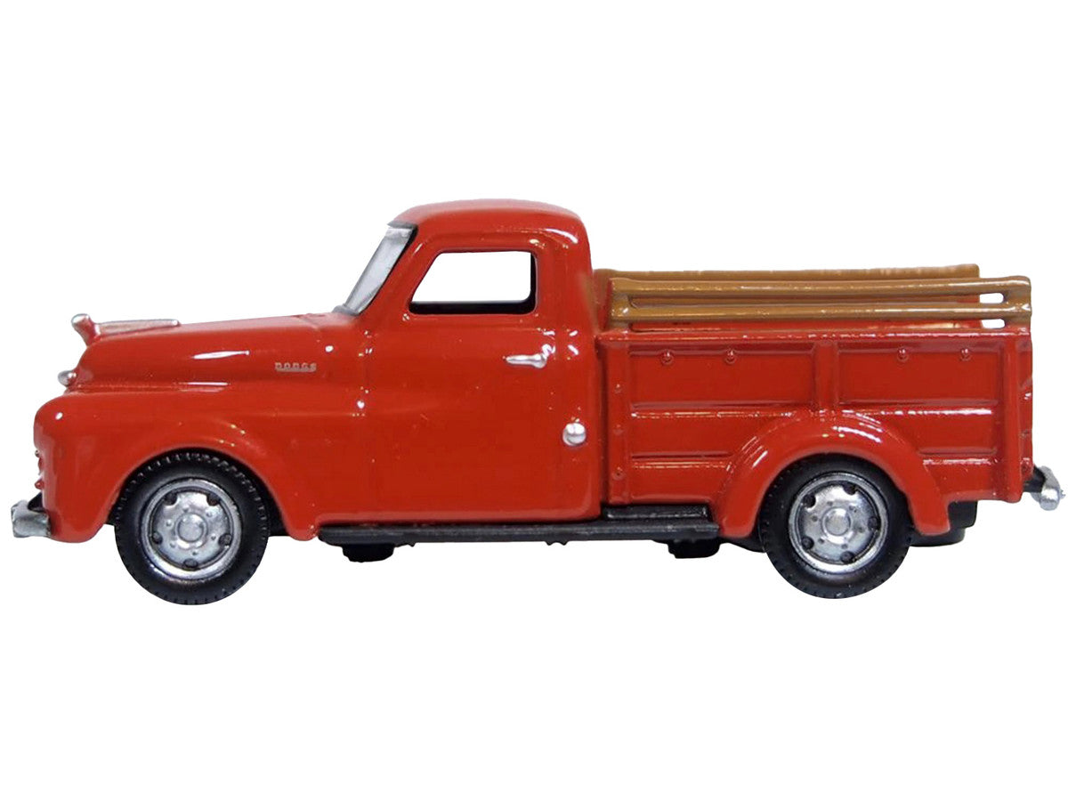 1948 Dodge B-1B Pickup Truck Red 1/87 (HO) Scale Diecast Model Car by Oxford Diecast LuxuryLifeWay Online Store