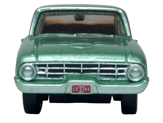 1960 Ford Falcon Ranchero Meadowvale Green Metallic with Load of Boxes 1/87 (HO) Scale Diecast Model Car by Oxford Diecast LuxuryLifeWay Online Store