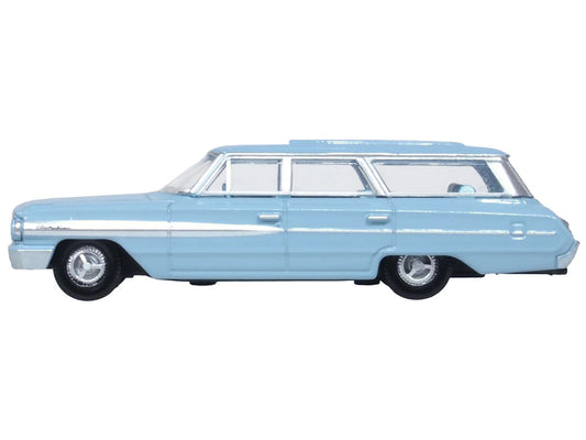 1964 Ford Country Sedan Skylight Blue 1/87 (HO) Scale Diecast Model Car by Oxford Diecast LuxuryLifeWay Online Store