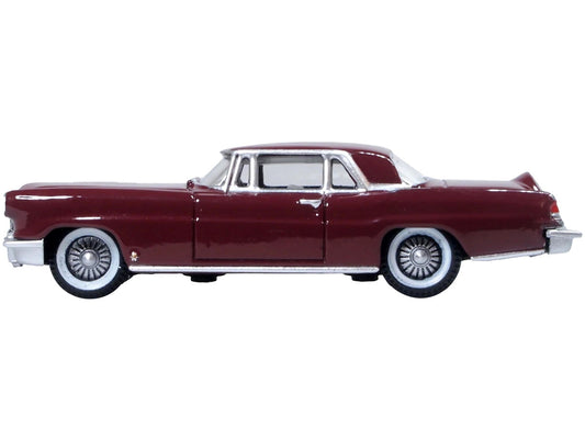 1956 Lincoln Continental Mark II Dark Red 1/87 (HO) Scale Diecast Model Car by Oxford Diecast LuxuryLifeWay Online Store