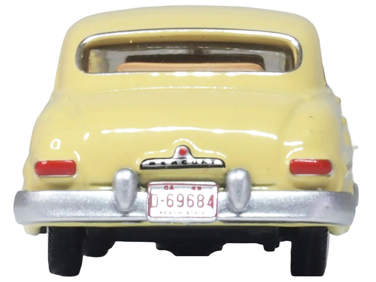 1949 Mercury 8 Coupe Calabash Yellow 1/87 (HO) Scale Diecast Model Car by Oxford Diecast LuxuryLifeWay Online Store