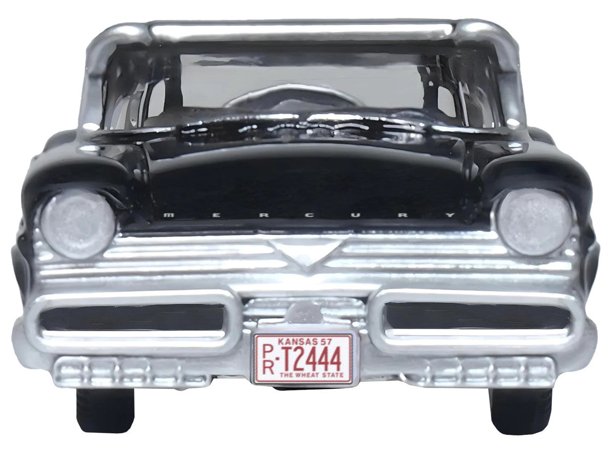 1957 Mercury Montclair Tuxedo Black 1/87 (HO) Scale Diecast Model Car by Oxford Diecast LuxuryLifeWay Online Store