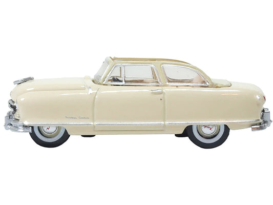 1950 Nash Rambler Custom Landau Convertible (Open) Champagne Ivory 1/87 (HO) Scale Diecast Model Car by Oxford Diecast LuxuryLifeWay Online Store