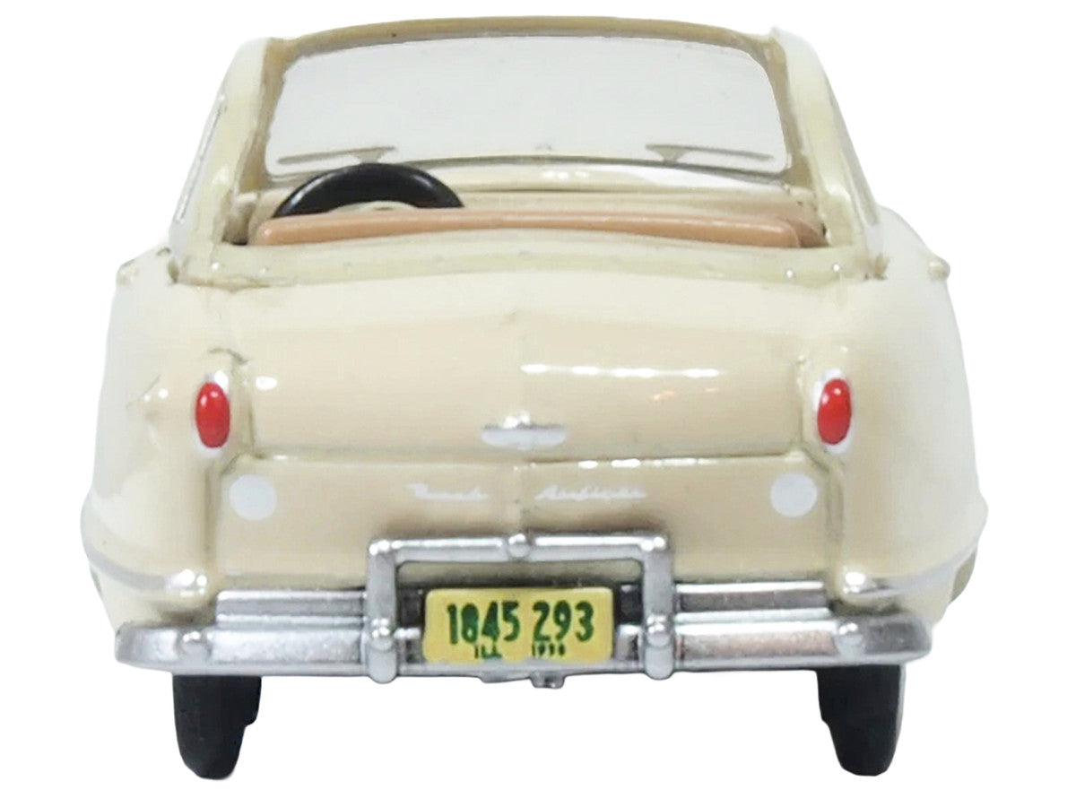 1950 Nash Rambler Custom Landau Convertible (Open) Champagne Ivory 1/87 (HO) Scale Diecast Model Car by Oxford Diecast LuxuryLifeWay Online Store