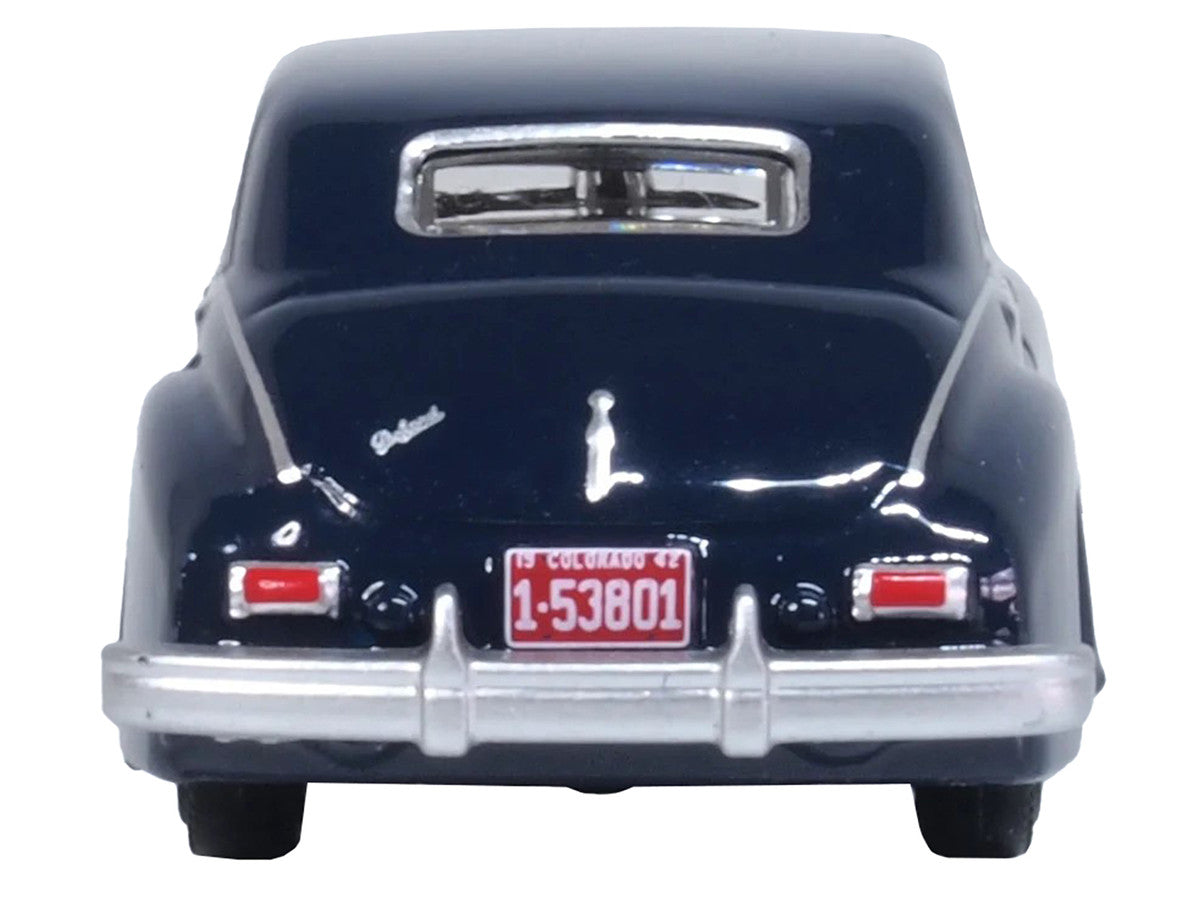 1942 Packard Clipper Touring Sedan Packard Blue 1/87 (HO) Scale Diecast Model Car by Oxford Diecast LuxuryLifeWay Online Store