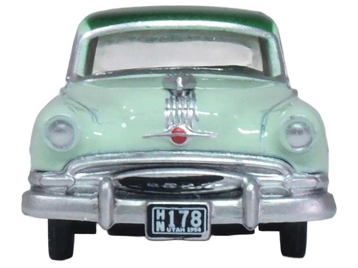 1954 Pontiac Chieftain 4 Door Shannon Green with Brookmere Green Top 1/87 (HO) Scale Diecast Model Car by Oxford Diecast LuxuryLifeWay Online Store