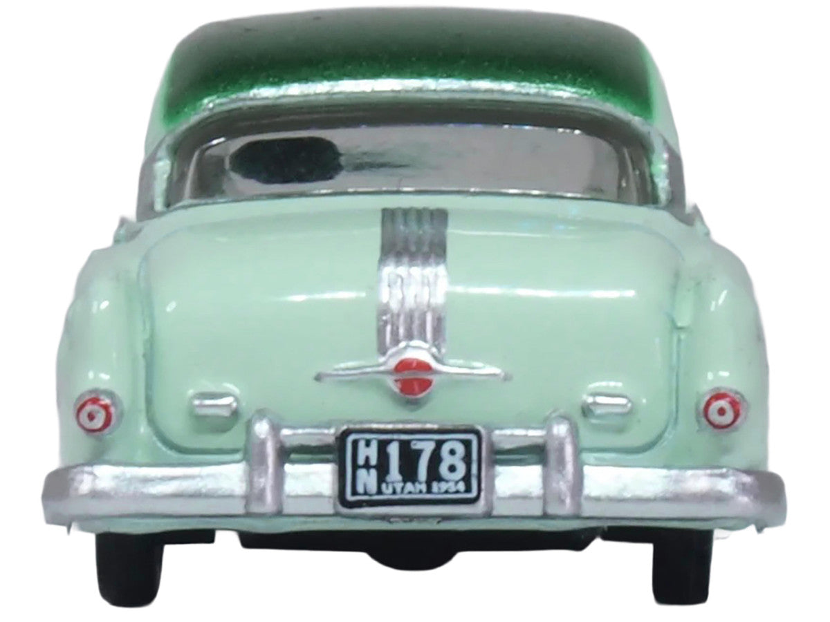 1954 Pontiac Chieftain 4 Door Shannon Green with Brookmere Green Top 1/87 (HO) Scale Diecast Model Car by Oxford Diecast LuxuryLifeWay Online Store