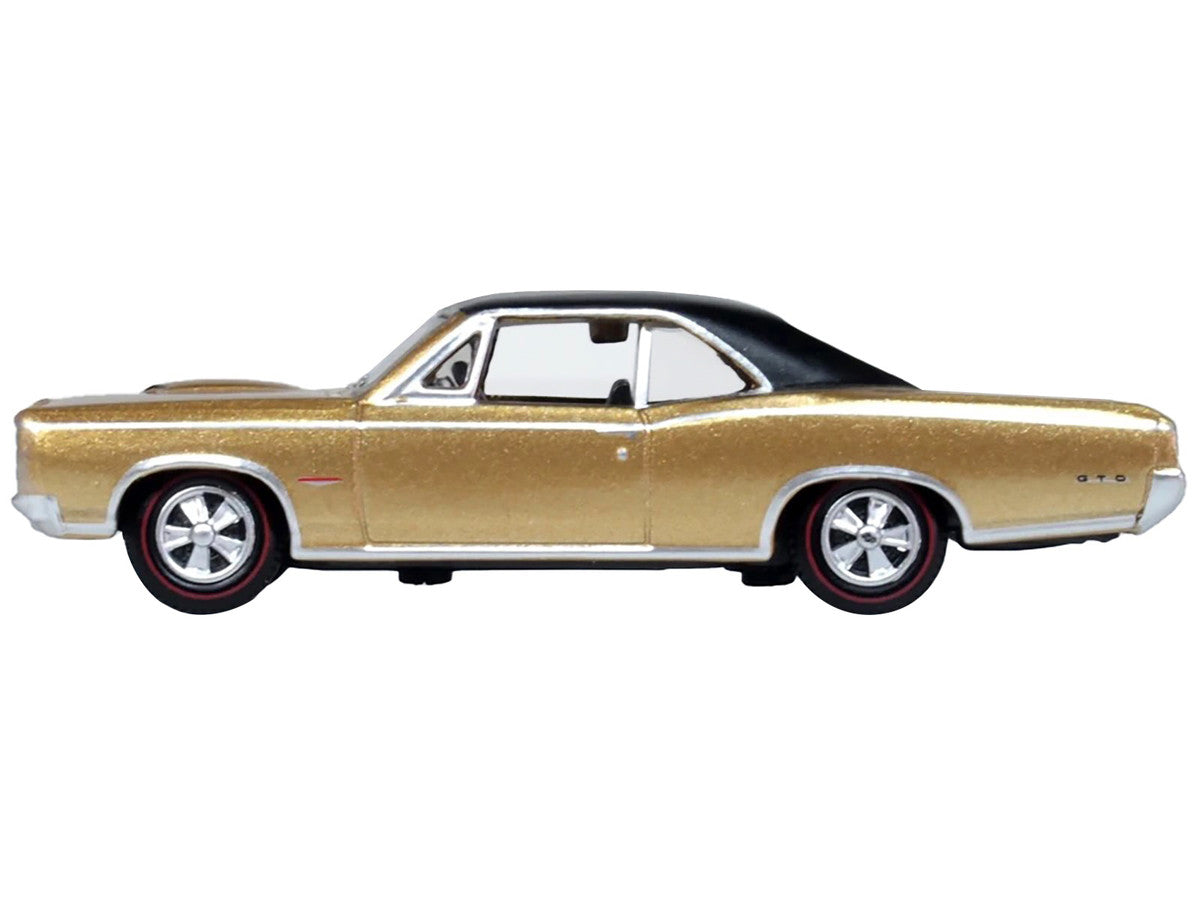 1966 Pontiac GTO Martinique Bronze Metallic with Black Top 1/87 (HO) Scale Diecast Model Car by Oxford Diecast LuxuryLifeWay Online Store