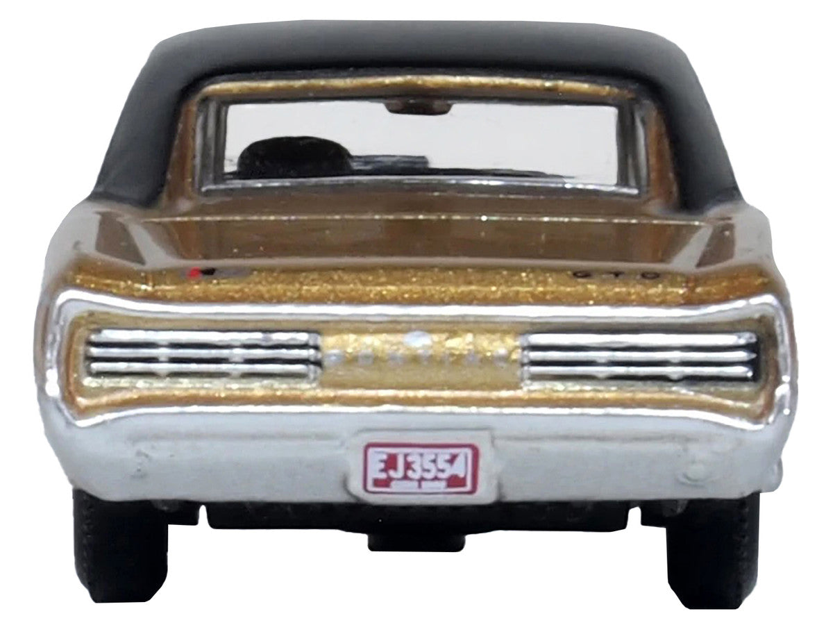 1966 Pontiac GTO Martinique Bronze Metallic with Black Top 1/87 (HO) Scale Diecast Model Car by Oxford Diecast LuxuryLifeWay Online Store