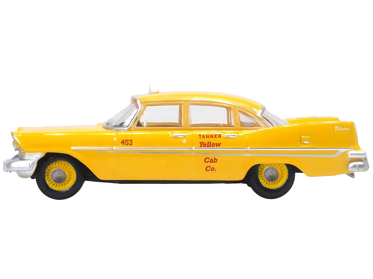 1959 Plymouth Belvedere Taxi Yellow "Tanner Yellow Cab Co." 1/87 (HO) Scale Diecast Model Car by Oxford Diecast LuxuryLifeWay Online Store