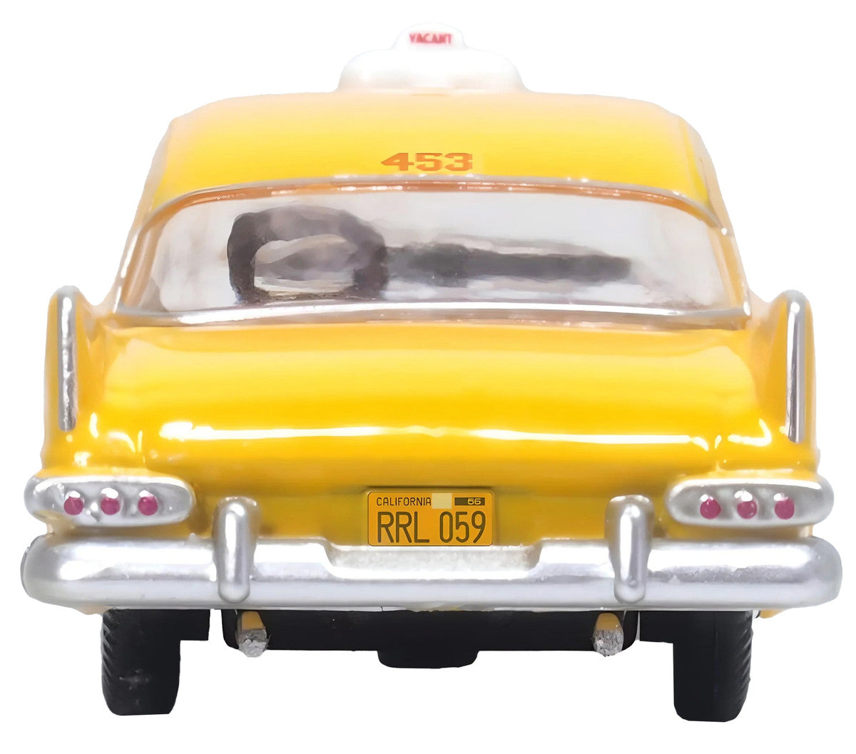 1959 Plymouth Belvedere Taxi Yellow "Tanner Yellow Cab Co." 1/87 (HO) Scale Diecast Model Car by Oxford Diecast LuxuryLifeWay Online Store