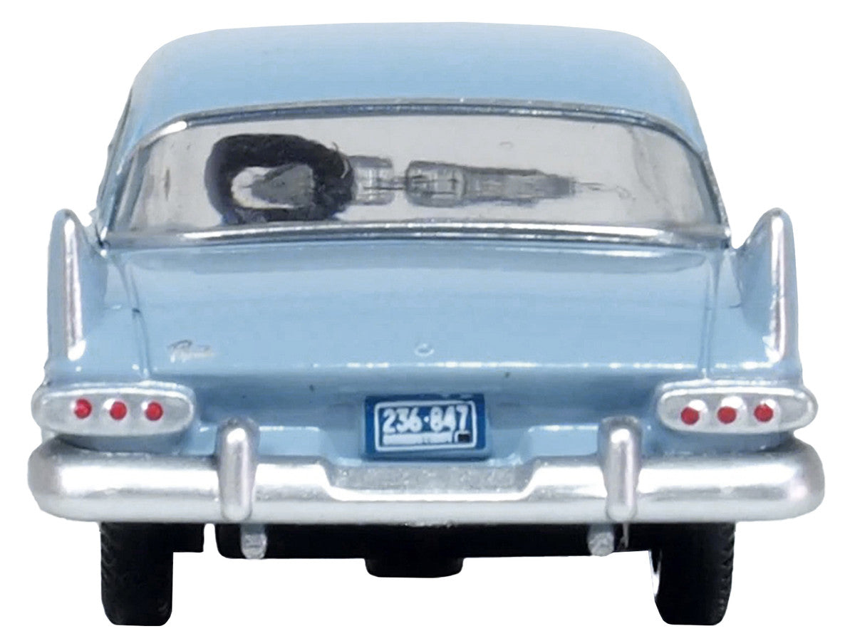 1959 Plymouth Savoy Sedan Powder Blue 1/87 (HO) Scale Diecast Model Car by Oxford Diecast LuxuryLifeWay Online Store