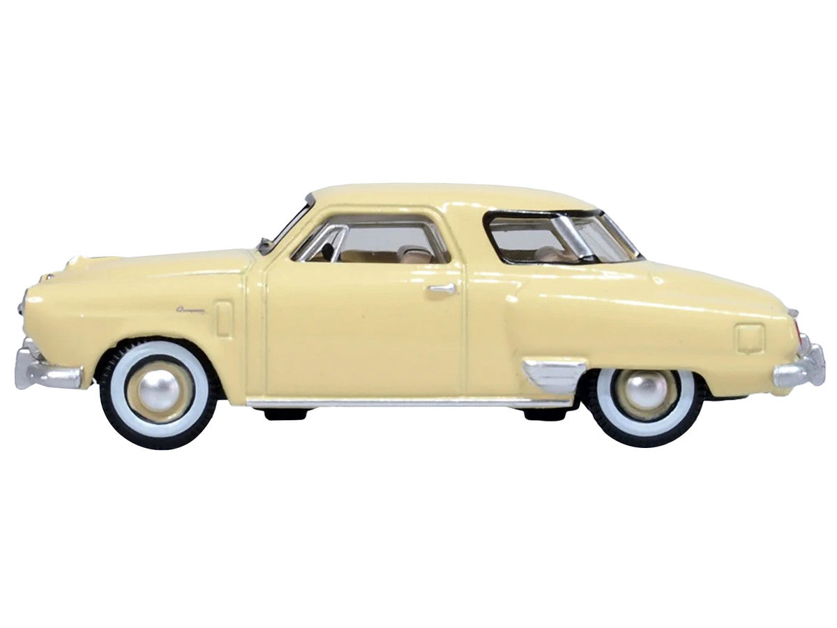 1950 Studebaker Champion Starlight Coupe Tulip Cream 1/87 (HO) Scale Diecast Model Car by Oxford Diecast LuxuryLifeWay Online Store