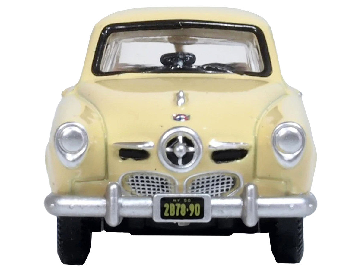 1950 Studebaker Champion Starlight Coupe Tulip Cream 1/87 (HO) Scale Diecast Model Car by Oxford Diecast LuxuryLifeWay Online Store