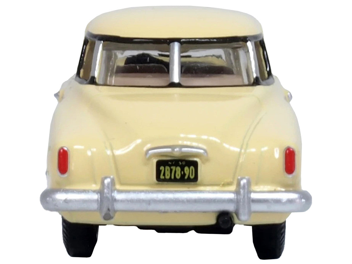 1950 Studebaker Champion Starlight Coupe Tulip Cream 1/87 (HO) Scale Diecast Model Car by Oxford Diecast LuxuryLifeWay Online Store