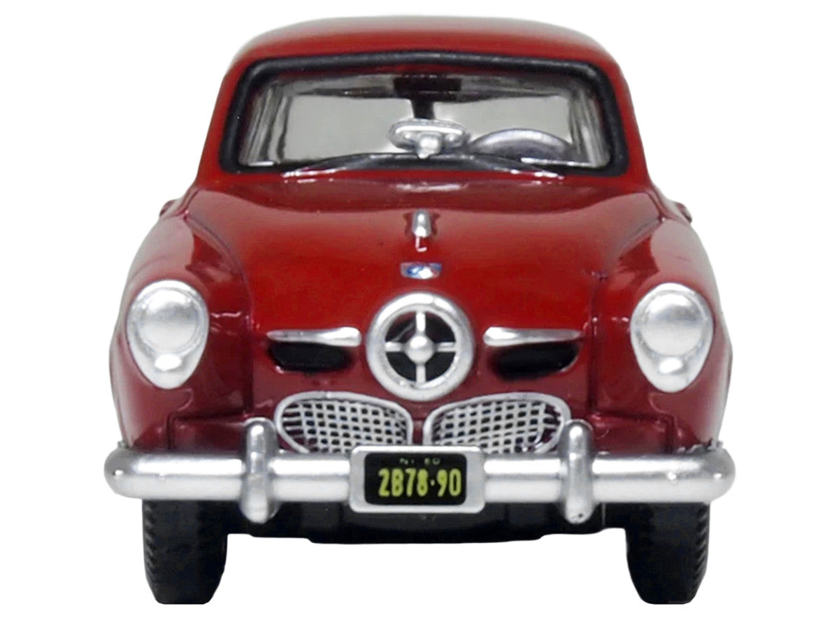 1950 Studebaker Champion Starlight Coupe Commanche Red 1/87 (HO) Scale Diecast Model Car by Oxford Diecast LuxuryLifeWay Online Store